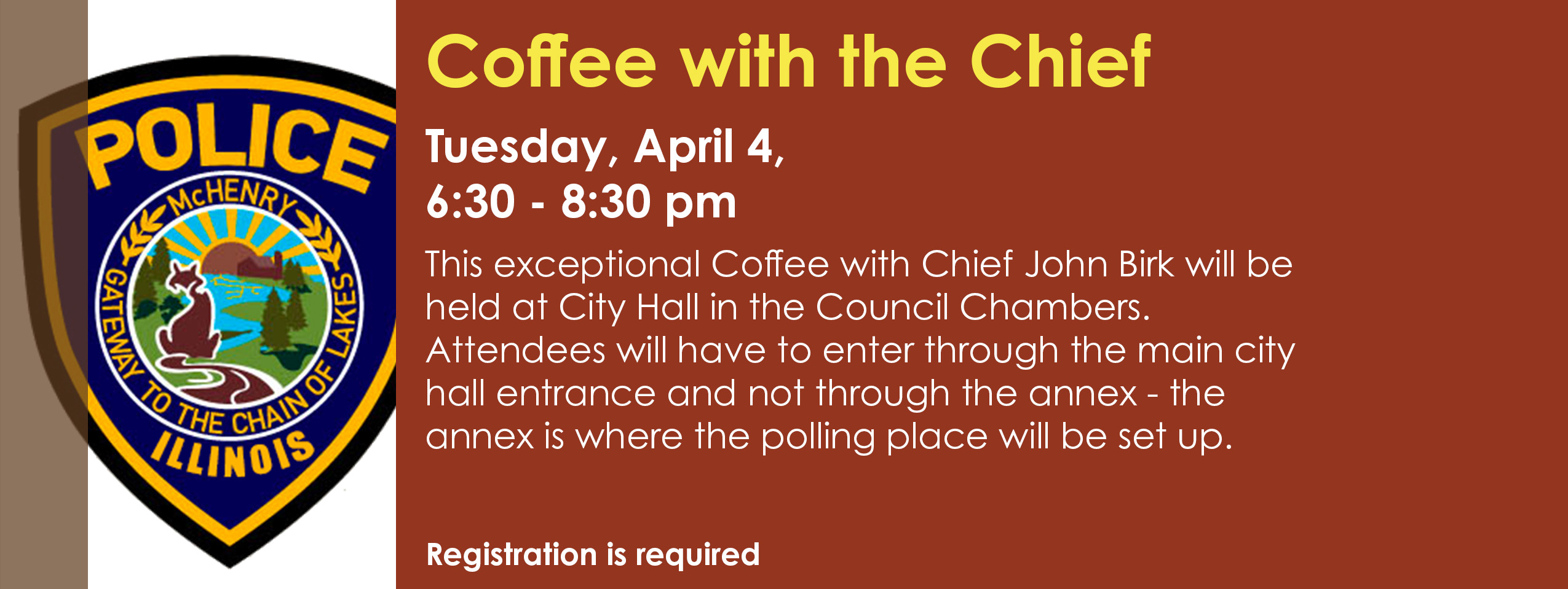 Coffee with the Chief April 4